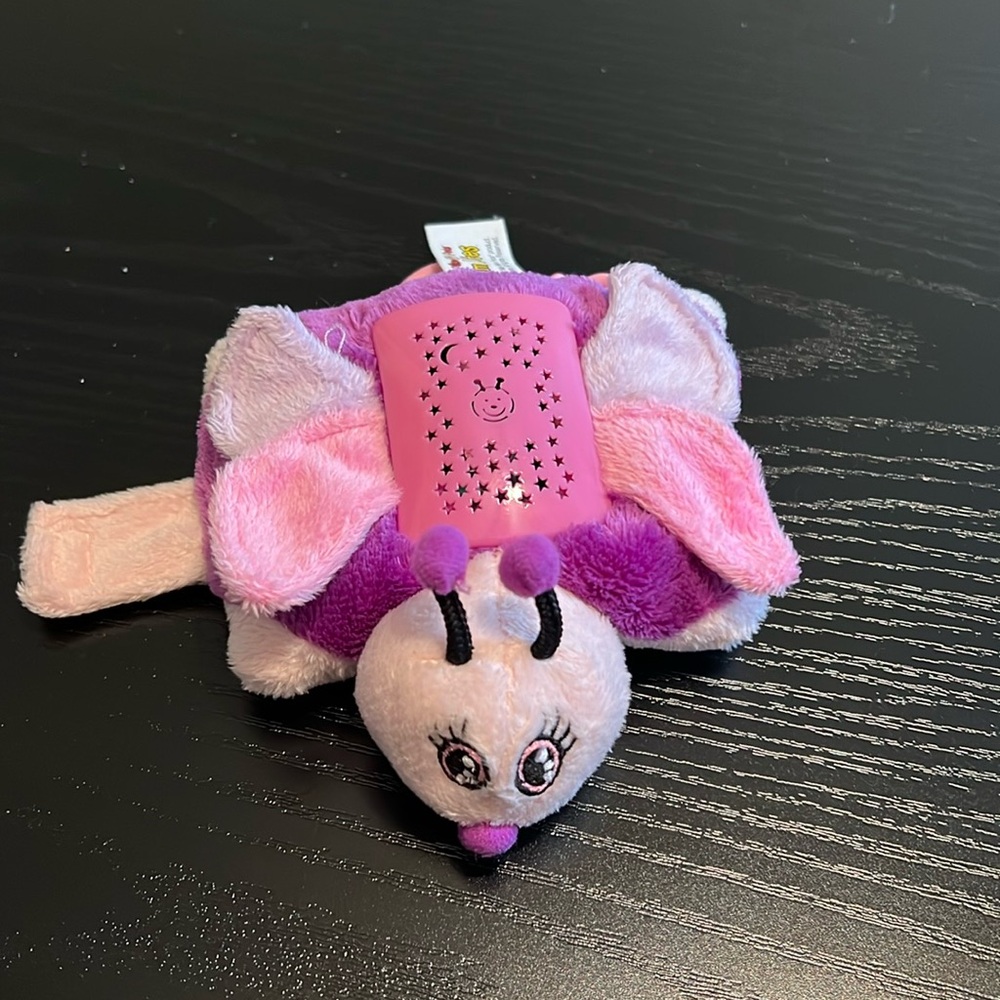 Pillow Pets Dream Lites. Pink Butterfly. Small key chained